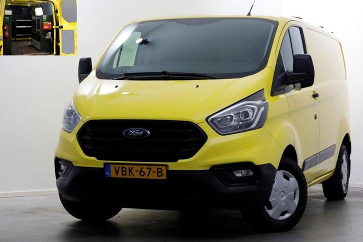 Ford Transit Custom 2.0 TDCI E6 L1H1 Trend Airco/Inrichting, Auto's, Bestelauto's, Dealer onderhouden, Lease, Handgeschakeld, Overige kleuren