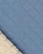 Gewatteerd Denim Dubbelzijdig Licht Blauw, Hobby en Vrije tijd, Stoffen en Lappen, Nieuw, Blauw