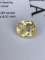 1 pcs Geel Saffier - 3.59 ct, Sieraden, Tassen en Uiterlijk, Edelstenen, Nieuw