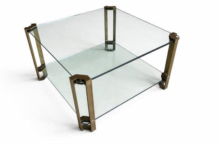 Peter Ghyczy - Salontafel - Glas, Messing - Glazen, Antiek en Kunst, Antiek | Meubels | Stoelen en Banken
