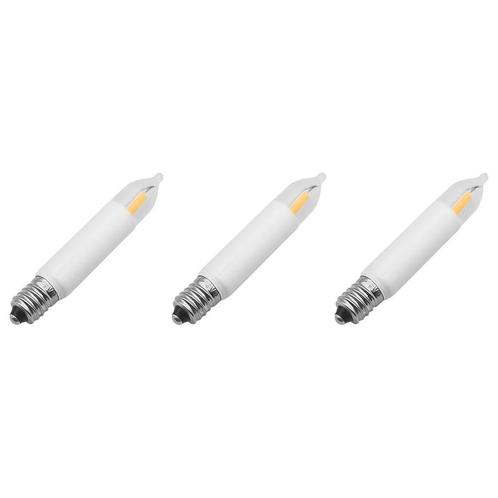 Reserve Kerstlampjes E10 LED Filament Kaars - 3 stuks -, Diversen, Kerst, Nieuw, Verzenden