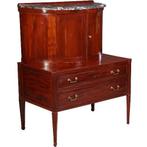 Schrijfkabinet of Drankenkastje in deels half rond in strak, Ophalen of Verzenden