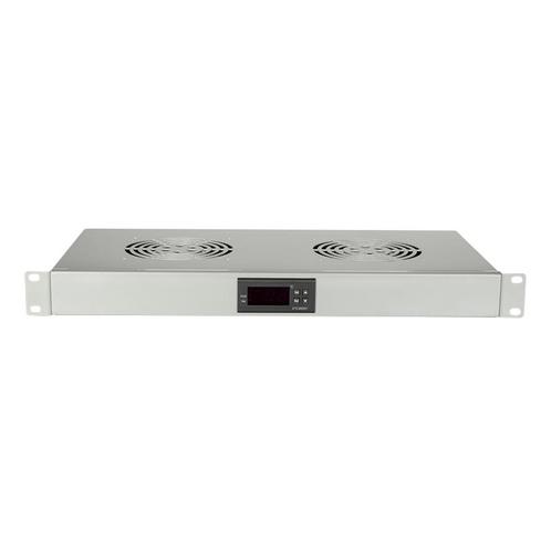 1U ventilatorunit met 2 ventilatoren, grijs 19 Inch, Computers en Software, Computerbehuizingen, Nieuw, Ophalen of Verzenden
