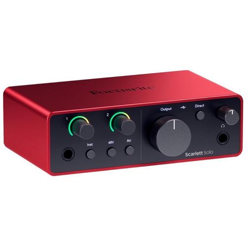 Focusrite Scarlett Solo 4th Gen, Songwriters 2-in/2out, Muziek en Instrumenten, Midi-apparatuur, Nieuw, Ophalen of Verzenden