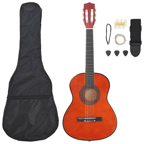 vidaXL 8-delige Gitaarset klassiek beginner 3/4 36, Muziek en Instrumenten, Snaarinstrumenten | Gitaren | Akoestisch, Nieuw, Verzenden