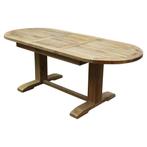 Ovaal uitschuifbare diningtafel 160-210x90xH77 cm teak, Tuin en Terras, Tuintafels, Ophalen of Verzenden, Nieuw, Teakhout