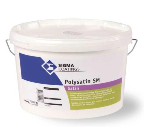 Sigma Polysatin SM Satin - Zwart RAL 9005 - 12,5 liter, Doe-het-zelf en Verbouw, Verf, Beits en Lak
