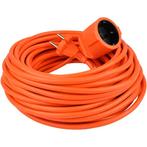 VB Verlengsnoer 20 meter - H05VV-F - 2x1.5mm² - Zonder, Doe-het-zelf en Verbouw, Elektra en Kabels, Verzenden, Nieuw