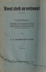 Carpentier Alting, A.S.-Weest sterk en vertrouwt, Verzenden, Gelezen