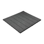 Rubber tegel / terrastegel - 25 mm - 50 x 50 cm - Grijs, Tuin en Terras, Tegels en Klinkers, Verzenden, Nieuw