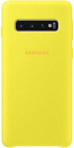 Samsung Silicone Cover - voor Samsung Galaxy S10 Plus - Geel, Telecommunicatie, Nieuw, Ophalen of Verzenden