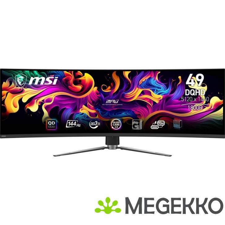 MSI MPG 491CQP 49  Ultrawide Quad HD QD-OLED 144Hz Gaming, Computers en Software, Monitoren, Nieuw, Verzenden