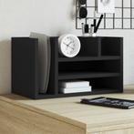 vidaXL Bureau organiser 44,5x24x25 cm bewerkt hout zwart, Verzenden, Nieuw in verpakking