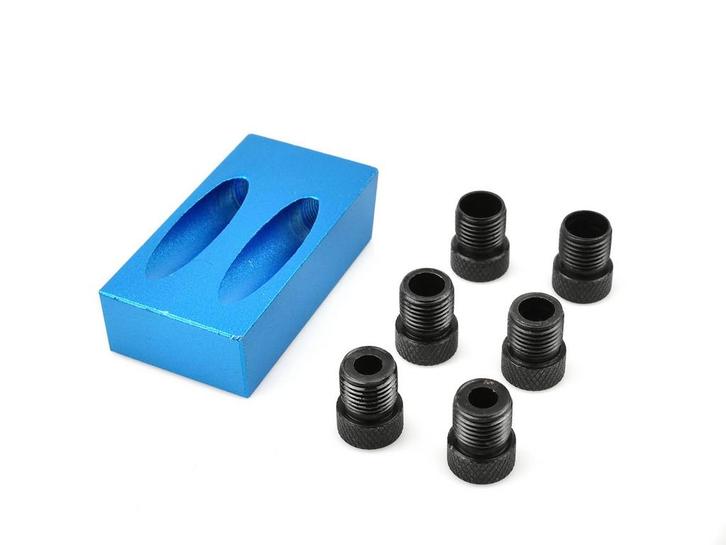 Boormal 15° - Pocket Boring Mal - Boorhulp - 7 Delig - GEKO, Doe-het-zelf en Verbouw, Gereedschap | Machine-onderdelen en Toebehoren