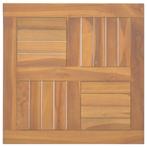 vidaXL Tafelblad vierkant 50x50x2,5 cm massief teakhout, Huis en Inrichting, Verzenden, Nieuw