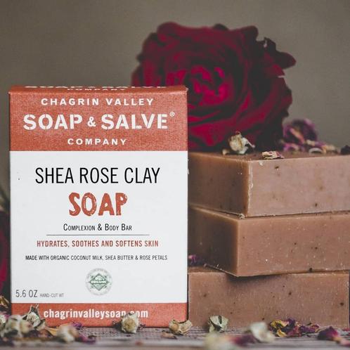 Chagrin Valley Shea Rose Clay Soap, Sieraden, Tassen en Uiterlijk, Uiterlijk | Lichaamsverzorging, Nieuw, Verzenden