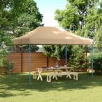 vidaXL Partytent inklapbaar pop-up 410x279x315 cm beige, Tuin en Terras, Partytenten, Verzenden, Nieuw