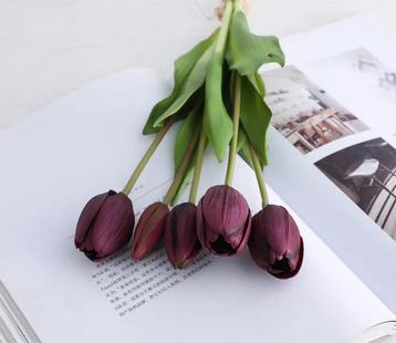 Actie tulp tulpen bundel, luxe siliconen real touch kleur
