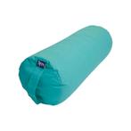 Yoga Bolster Smaragd Groen Rond Katoen - Effen - 59 x 21,5, Sport en Fitness, Overige Sport en Fitness, Verzenden, Nieuw