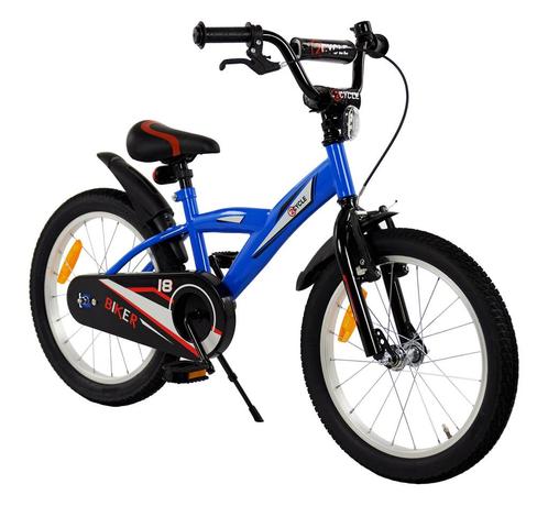 2Cycle Biker Kinderfiets - 18 inch - Blauw, Fietsen en Brommers, Fietsen | Jongens, 18 inch, Nieuw, Verzenden