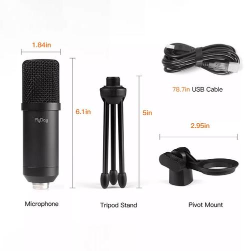 FlyDay OEM USB microphone, Muziek en Instrumenten, Microfoons, Zo goed als nieuw, Ophalen of Verzenden