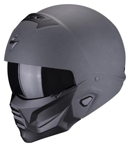 EXO-Combat II Graphite Motorhelm Scorpion, Motoren, Kleding | Motorhelmen, Verzenden