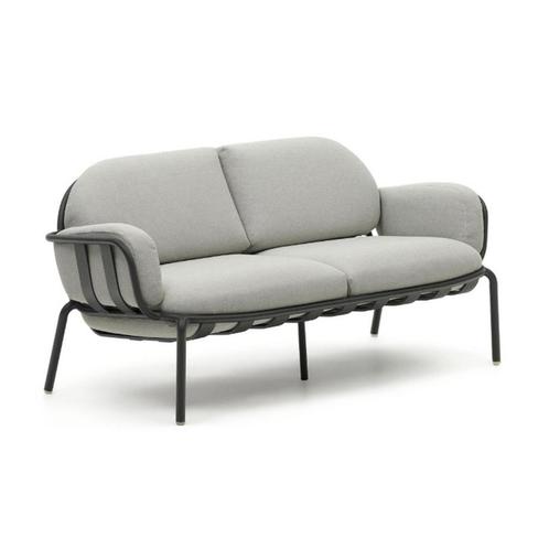 *WOONWINKEL* Kave Home Joncols Aluminium Tuinbank Met Kussen, Tuin en Terras, Tuinsets en Loungesets, Nieuw, Verzenden
