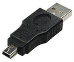 USB Koppelstuk USB - USB Mini - Zwart, Ophalen of Verzenden, Nieuw