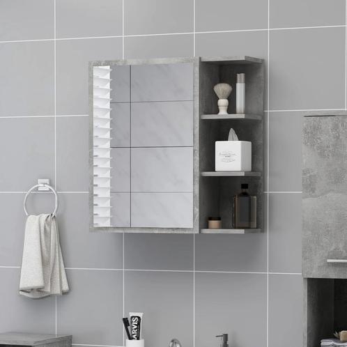 vidaXL Badkamerspiegelkast 62,5x20,5x64 cm bewerkt hout, Huis en Inrichting, Tafels | Kaptafels, Nieuw, Verzenden