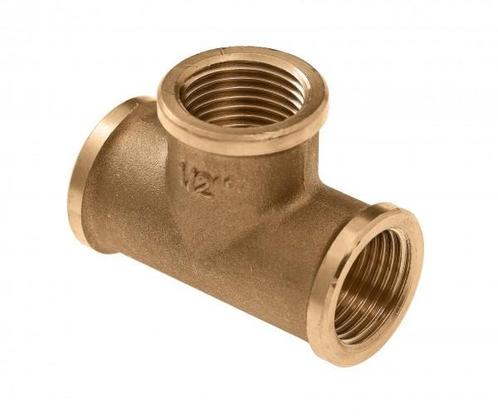 BONFIX Draad messing T-stuk 3/4 bi.dr., Doe-het-zelf en Verbouw, Buizen en Afvoer, Ophalen of Verzenden