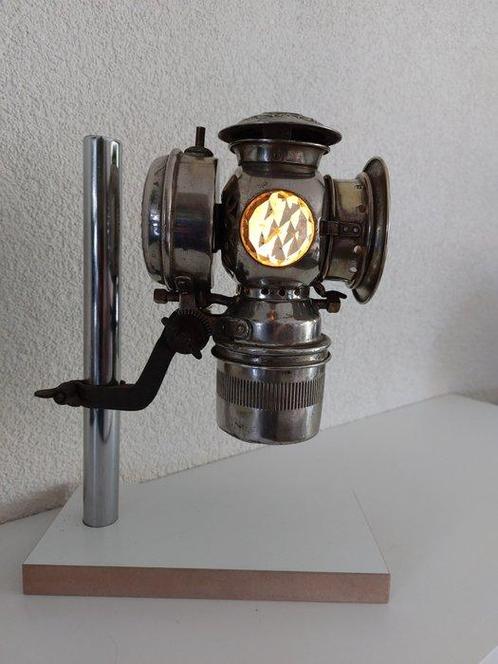 Lamp - VERITAS CARBID / ACETYLENE LAMP - Vernikkeld messing, Antiek en Kunst, Curiosa en Brocante