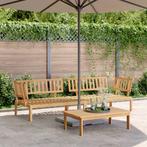 vidaXL Tuinhoekbanken 2 st pallet massief acaciahout, Tuin en Terras, Verzenden, Nieuw, Hardhout