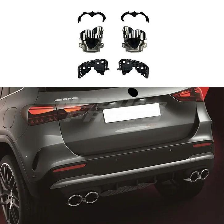 Mercedes-Specific Exhaust Tips Chrome For Mercedes GLA Class, Auto-onderdelen, Uitlaatsystemen, Ophalen of Verzenden
