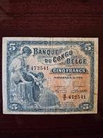 Belgisch-Congo. - 5 francs 1949 - Pick 13B (Zonder