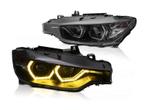 AngelEyes Yellow LED DRL koplampen Black geschiktvoor BMW, Auto-onderdelen, Verzenden, Nieuw, BMW