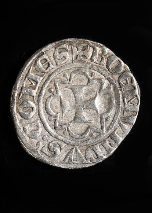 Middeleeuwen, kruisvaardersperiode Zilver Gehamerde munt, Antiek en Kunst, Antiek | Overige Antiek