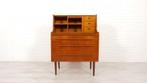 Vintage secretaire | Deens | Teak | Met spiegel, Ophalen of Verzenden, Zo goed als nieuw, Mid century modern, vintage, retro