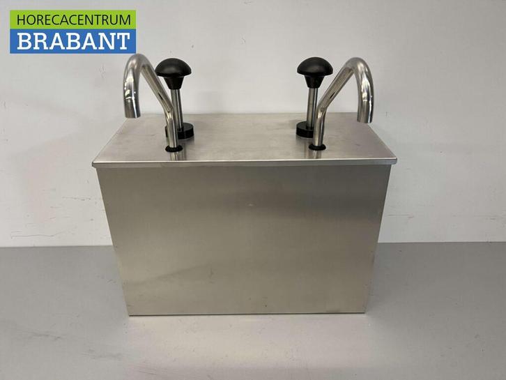 HCB RVS Sauzenbar Dubbele Sauspomp Sausdispenser 2 x 4 liter, Zakelijke goederen, Horeca | Keukenapparatuur, Nieuw in verpakking