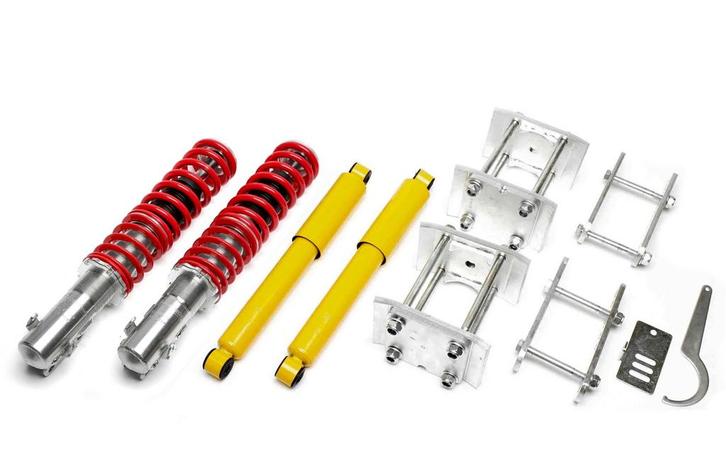 Volkswagen Caddy II schroefset verlagingsset, Auto-onderdelen, Ophanging en Onderstel, Nieuw, Volkswagen, Ophalen of Verzenden