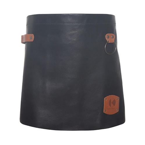 GGM Gastro | (6 Stuks) KARLOWSKY | Schort met Leren |, Huis en Inrichting, Keuken | Textiel, Zwart, Nieuw, Schort, Verzenden