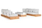 Suns Tovara 2 x 3 zits loungeset soft grey met matt white, Tuin en Terras, Tuinsets en Loungesets, Ophalen of Verzenden, Nieuw