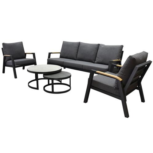 Montenegro stoel bank loungeset 5 delig aluminium, Tuin en Terras, Tuinsets en Loungesets, Nieuw, Aluminium, Ophalen of Verzenden