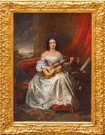 Thomas Alfred Woolnoth (1785-1857) - Donna con chitarra