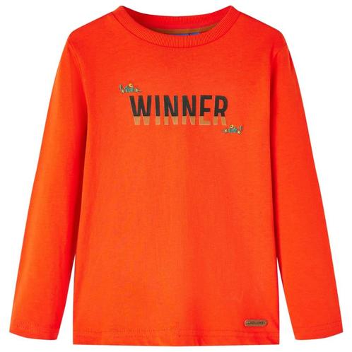 vidaXL Kindershirt met lange mouwen 116 felroranje, Kinderen en Baby's, Kinderkleding | Overige, Nieuw, Verzenden