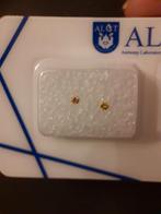 Pair of natural Diamonds - Round 0.06 tcw ALGT certified and, Verzenden, Nieuw