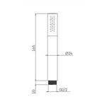 Handdouche Lagoo Garda Staaf 16,5 cm Messing (In 6, Ophalen of Verzenden, Nieuw