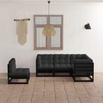 vidaXL 5-delige Loungeset met kussens massief grenenhout, Verzenden, Nieuw, Loungeset