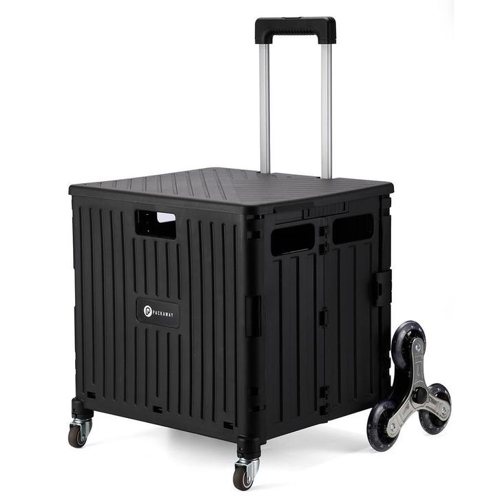 Packaway 50L Opvouwbare Boodschappentrolley voor Trappen, Doe-het-zelf en Verbouw, Kratten en Dozen, Opvouwbaar, Nieuw, Krat, Ophalen of Verzenden