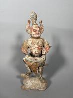 Oud Chinees, Tang-dynastie Terracotta Mingqi-figuur Lokapala, Antiek en Kunst