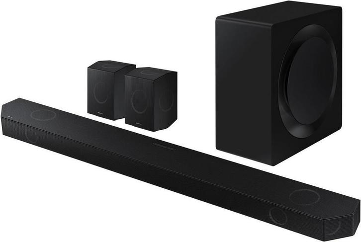 Samsung HW-Q990D - 11.1.4 soundbar met sub en rear speakers, Audio, Tv en Foto, Soundbars, Zo goed als nieuw, Bluetooth, Met externe subwoofer